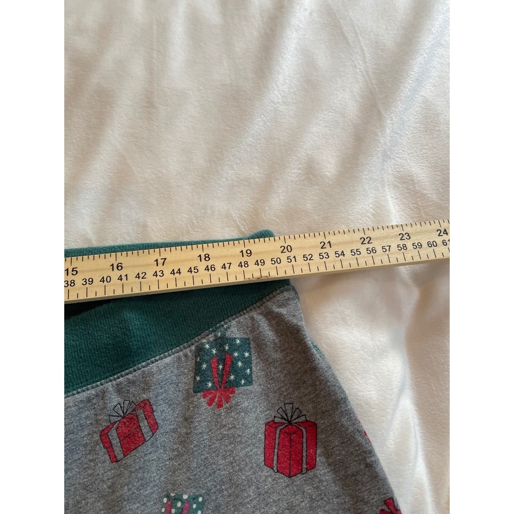 Torrid Sleep Women 3 Christmas Holiday Gift Print Pajama Jogger Pants Grey Green - Picture 6 of 10